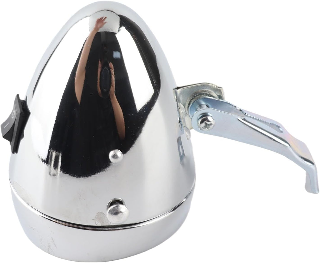 Vintage-Frontleuchte, Metall-Retro-Fahrradscheinwerfer mit 6 LED-Lampen, 160-Grad-Sichtbarkeit, Rege