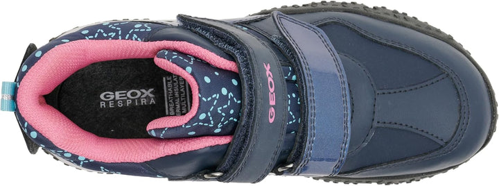 Geox Mädchen J Baltic B Girl ABX Low-Top 24 EU Navy Watersea, 24 EU Navy Watersea
