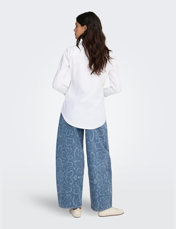 Only&JDY JDY Damen Bluse JDYMIO L/S Shirt WVN NOOS 34 Weiss (White), 34 Weiss (White)