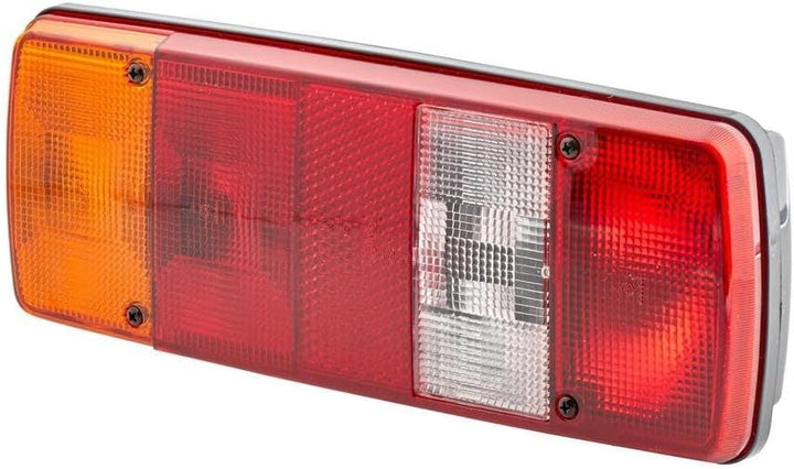 HELLA - Heckleuchte - Glühlampe - 12/24V - Einbau/geschraubt - Lichtscheibenfarbe: mehrfarbig/rot/ge