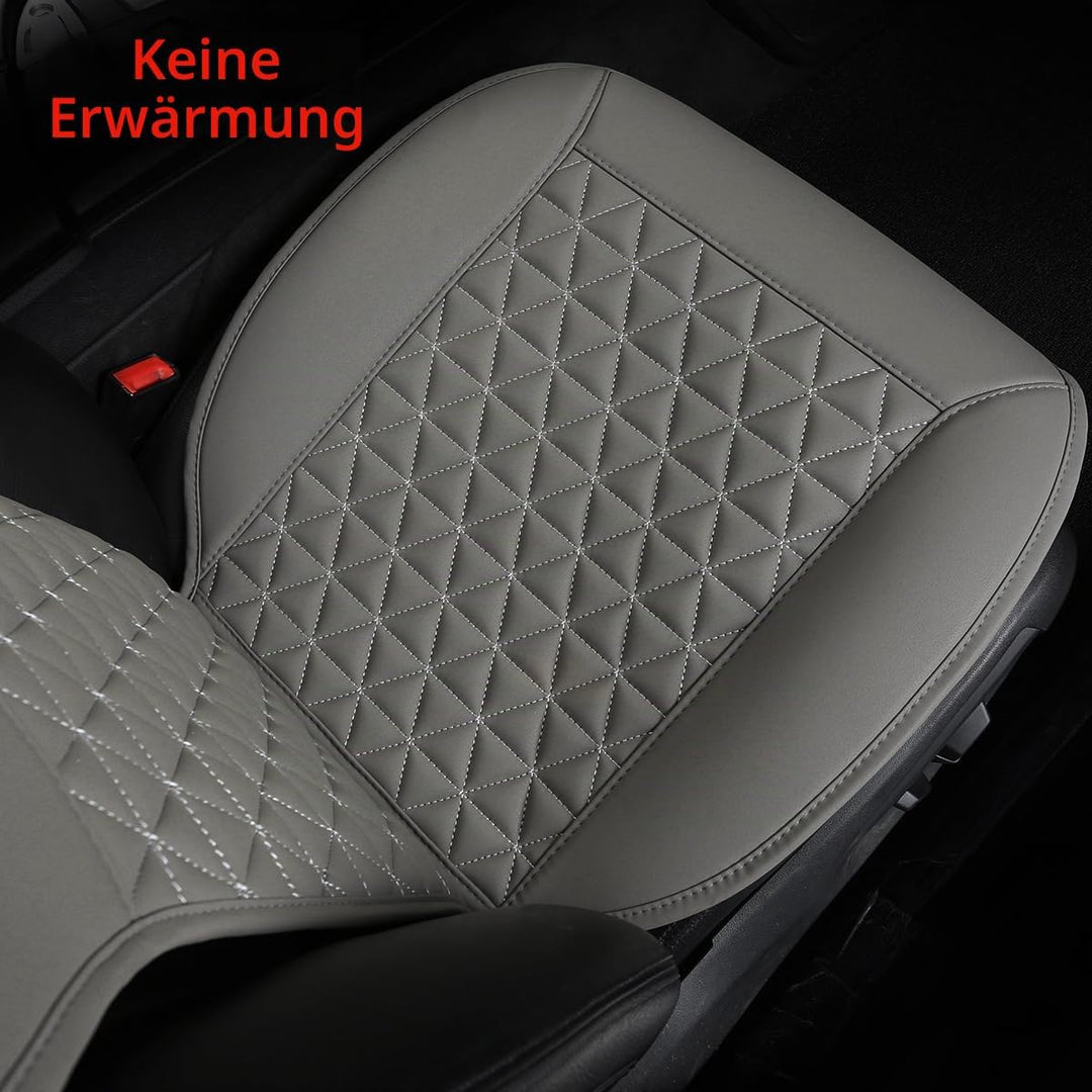 Black Panther 1 Paar Luxus PU-Leder Sitzbezüge Auto Vordersitze, kompatibel mit 95% Autos,Keine Sitz