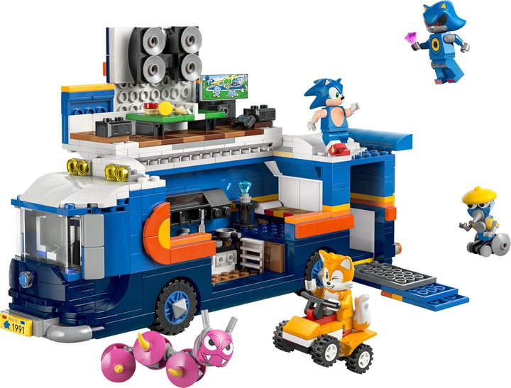 LEGO Sonic The Hedgehog Team Sonic Command Truck Toy - Interactive Set with an ATV Car & 5 Figures i