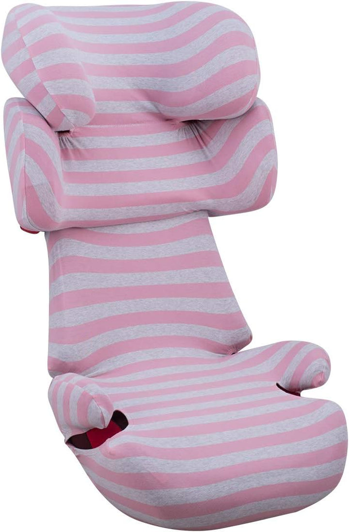 JYOKO KIDS Bezug für Autositz Kompatibel mit Cybex Solution Fix (Pink Island), Pink Island