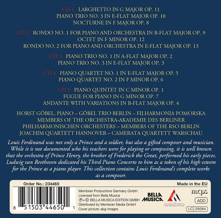 Louis Ferdinand Prinz von Preussen, Audio-CD