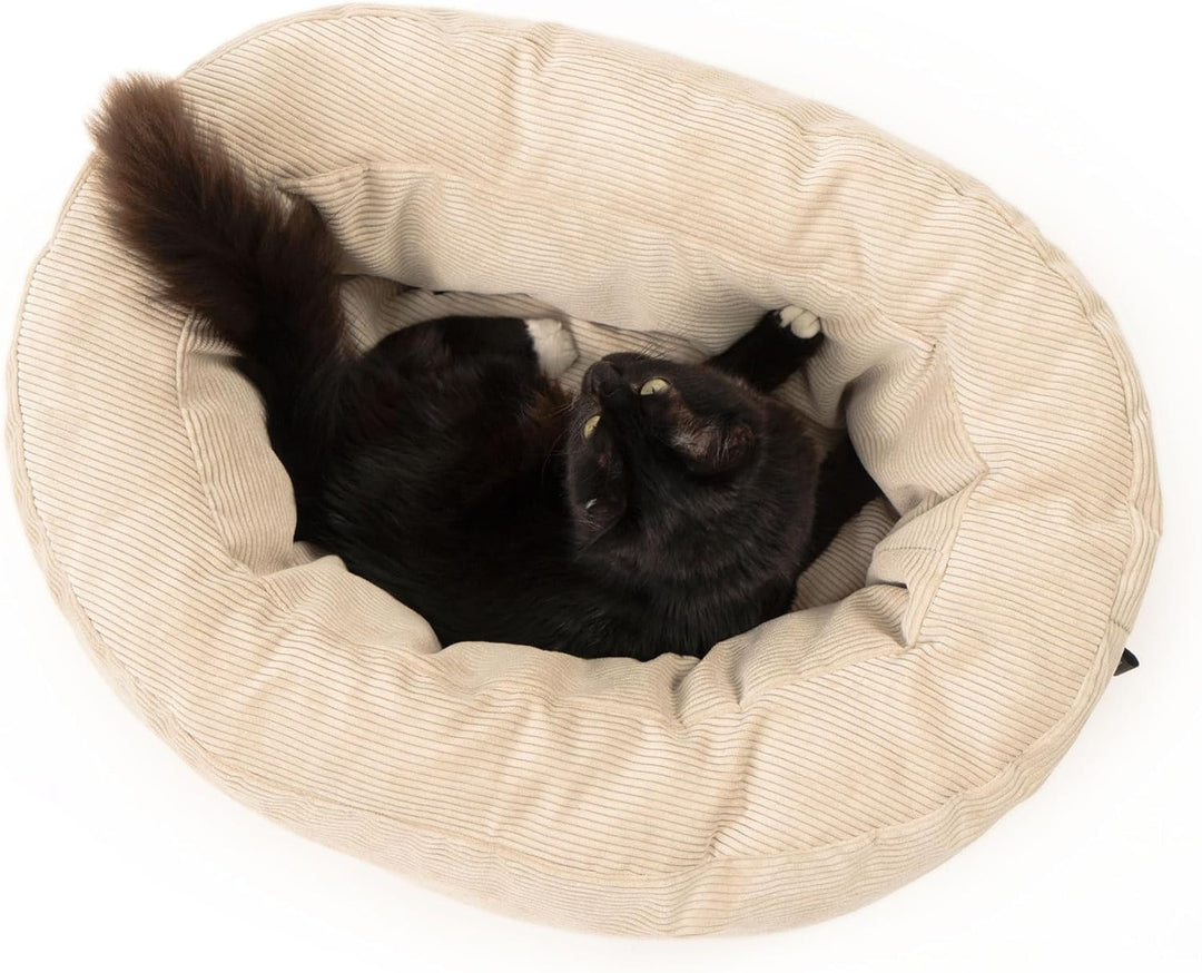 LucyBalu® Dinghy Katzenbett Waschbar für Kleine & Grosse Katzen | Schlafplatz | Kissen | Sofa | Kusc