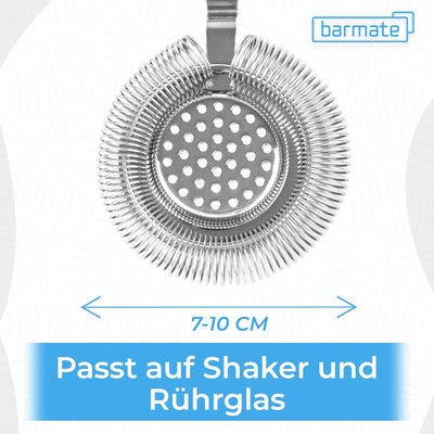 barmate Cocktail Shaker aus Edelstahl, Profi Boston Shaker, hochwertiges Barzubehör, 2-teilig 750ml