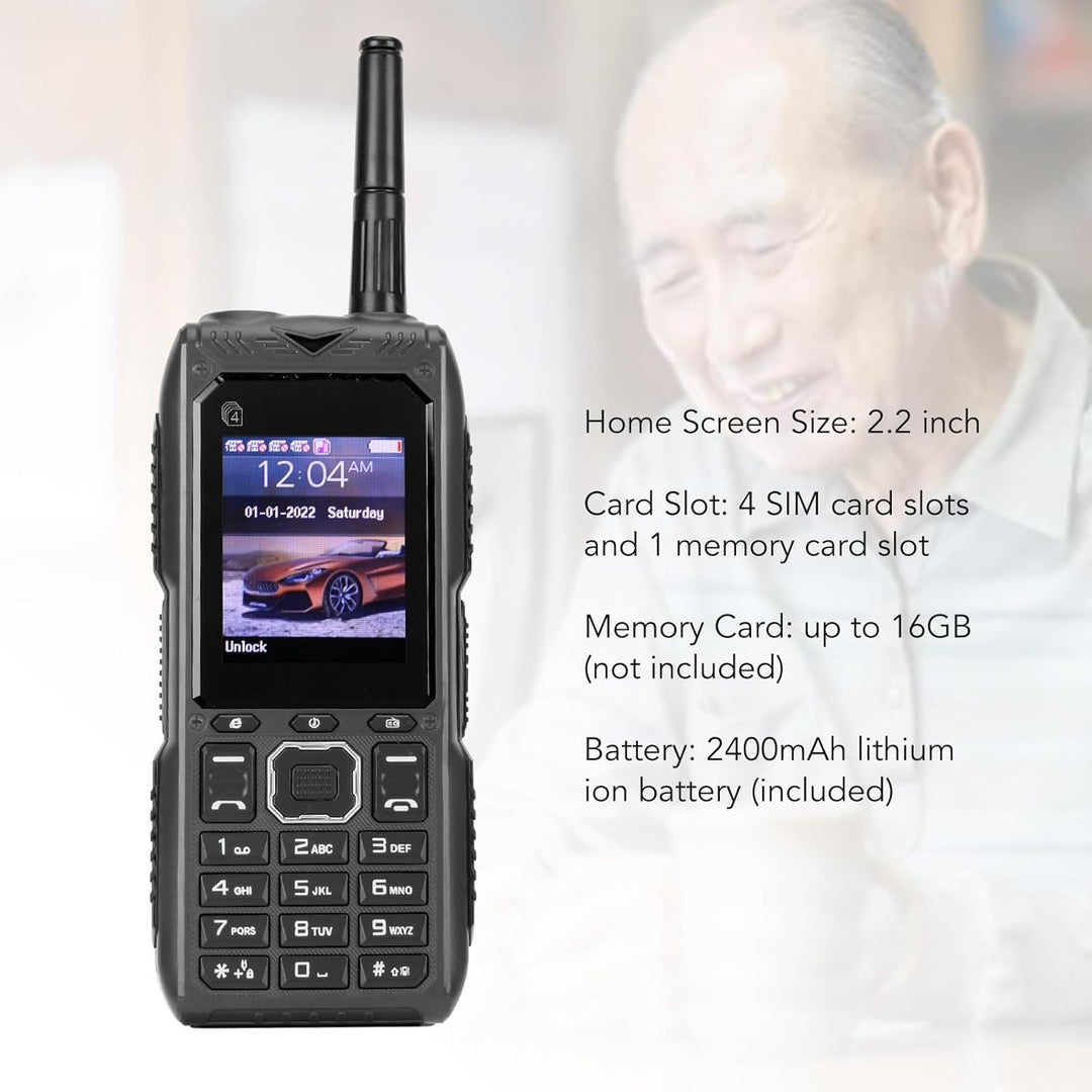4G-Handy mit Grossen Tasten, Laute Stimme, HD-Bildschirm, mit Grosser Kapazität, Multifunktional, Ab