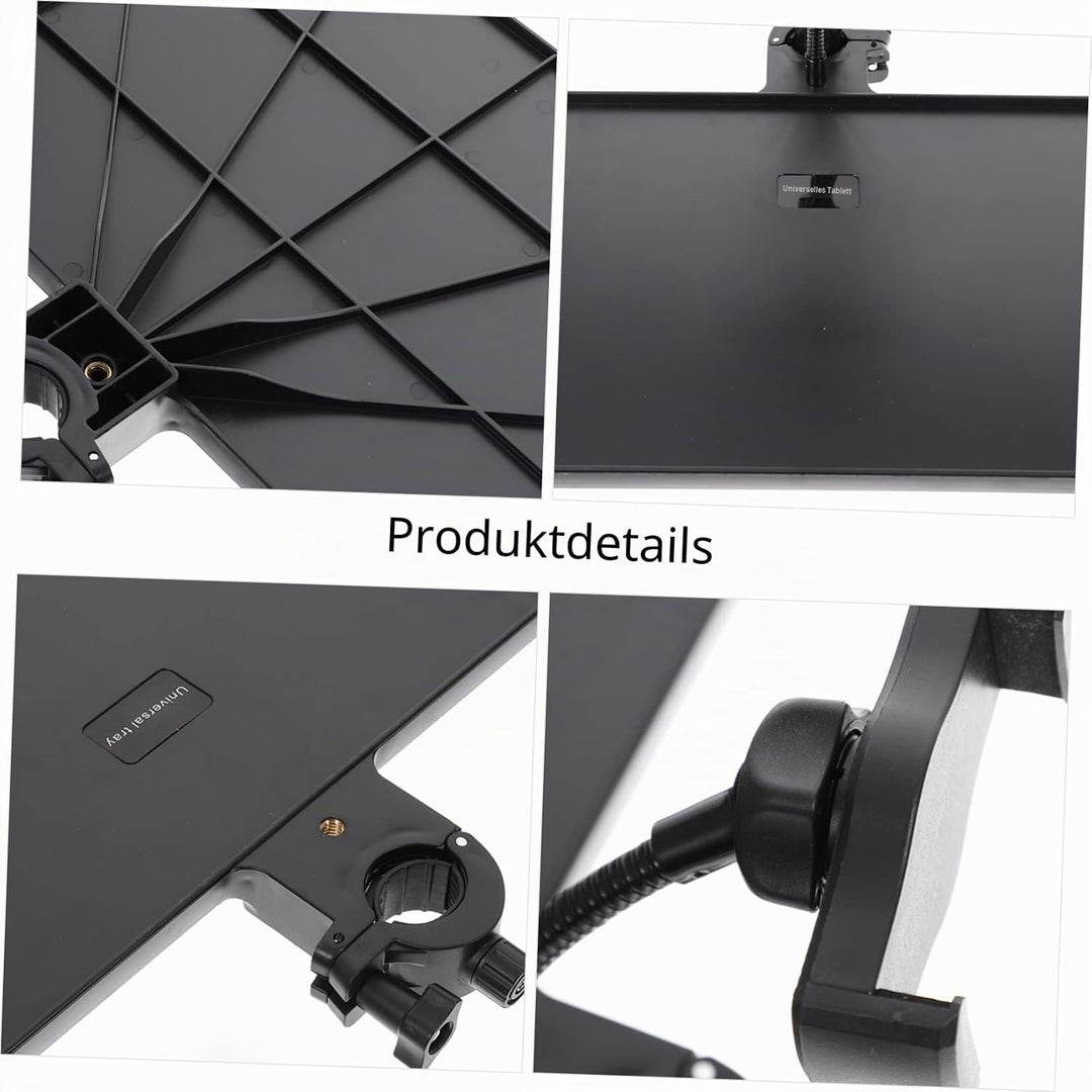 MILISTEN Mikrofonständer Tray Halter mit Handyhalterung, Universal Soundkartenfach, Mikrofonständer,