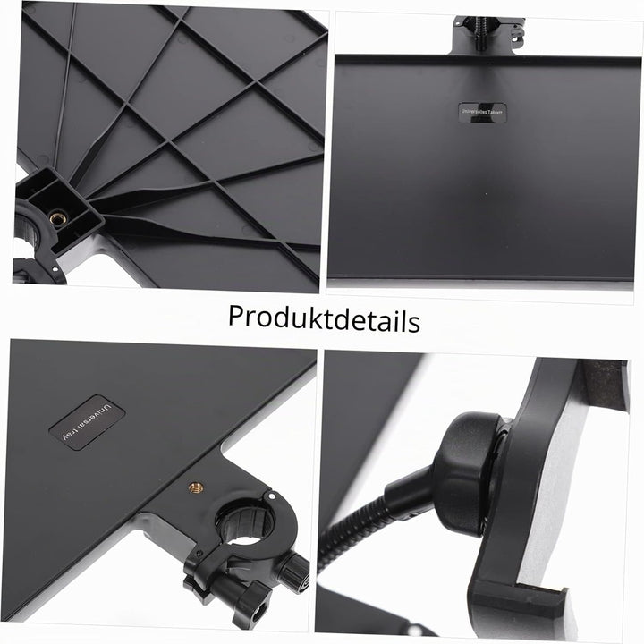 MILISTEN Mikrofonständer Tray Halter mit Handyhalterung, Universal Soundkartenfach, Mikrofonständer,