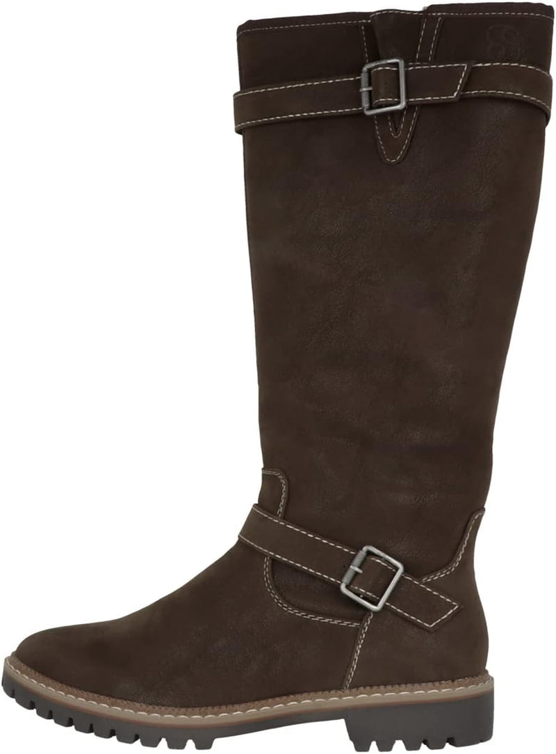 s.Oliver Damen 5-5-26693-29 Kniehohe Stiefel 38 EU Dunkelbraun, 38 EU Dunkelbraun