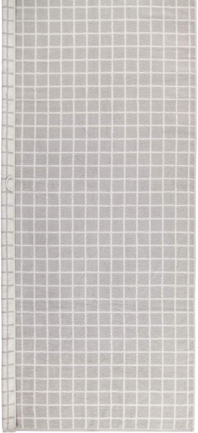 CAWÖ Home Handtücher Zoom Karo 123 Platin - 76 Saunatuch 80x200 cm, Saunatuch 80x200 cm