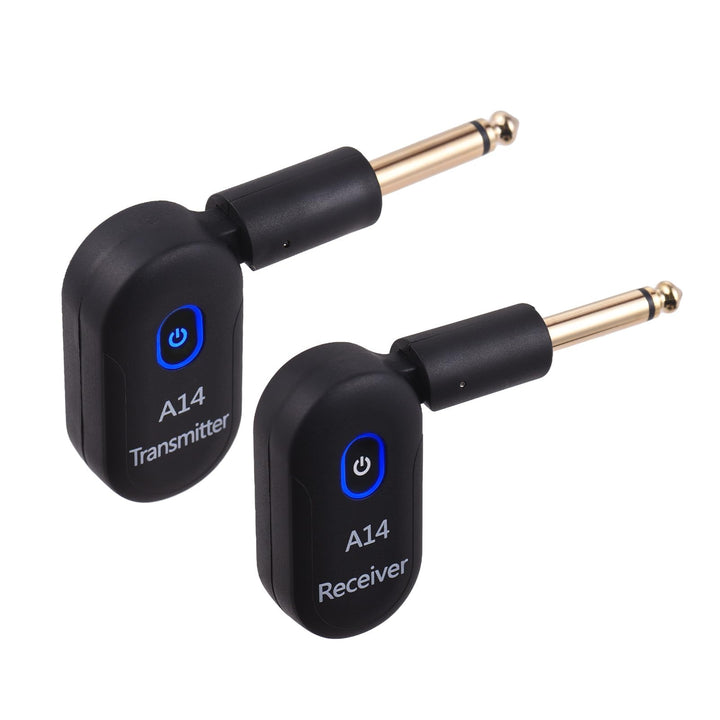 Btuty Plug and Play Kabelloses Gitarrensystem, 90° drehbar Gitarren-Funksender-Empfänger Drahtloses,