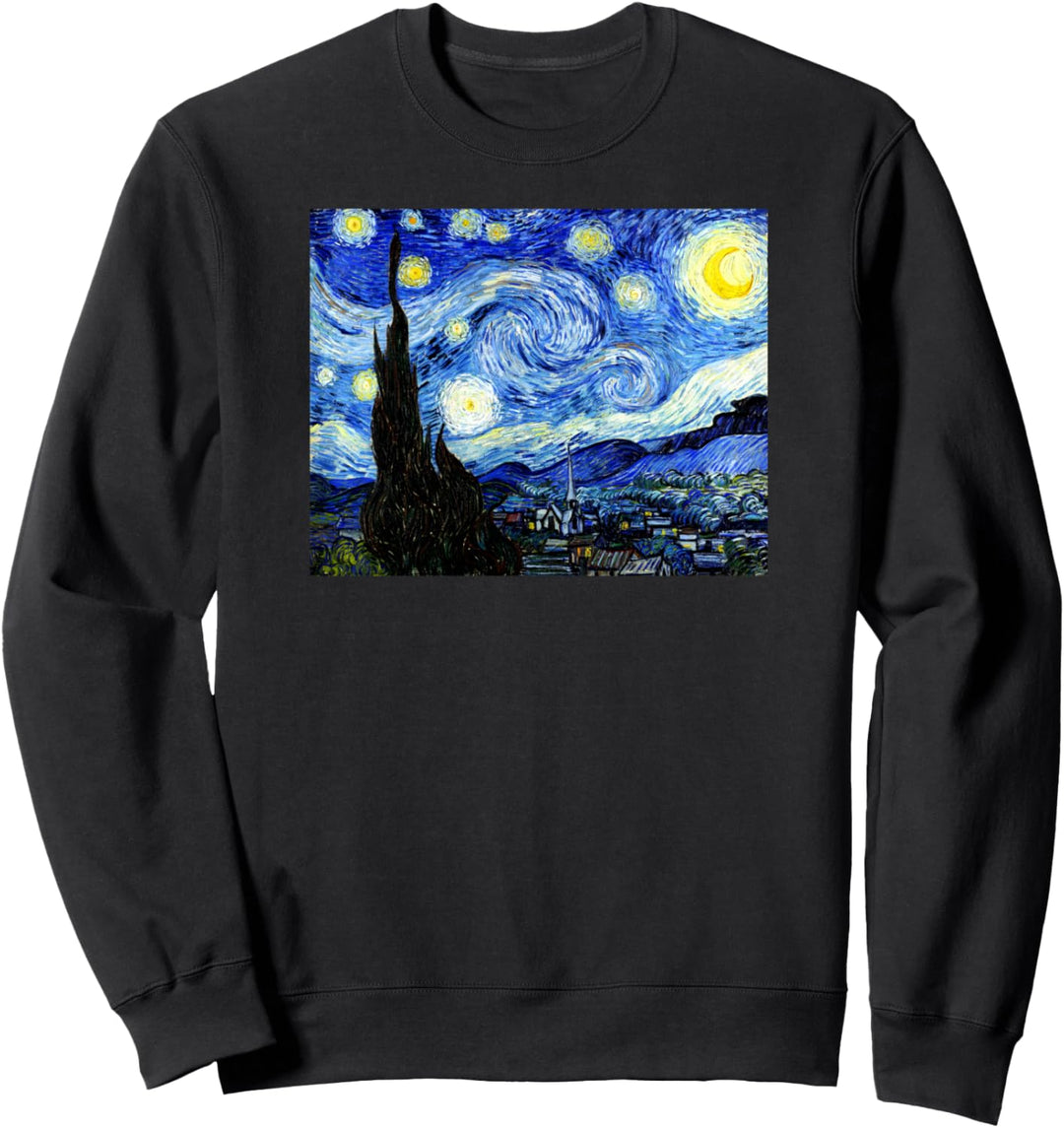 The Starry Night Van Gogh Vintage Art World Famous Painting Sweatshirt