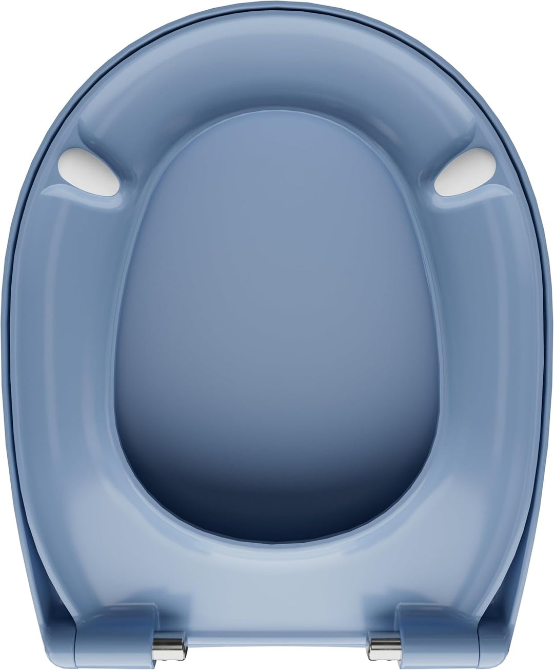 LUVETT® WC-Sitz mit Absenkautomatik C100 oval universell, Toilettendeckel mit 3 Edelstahl Montagelös