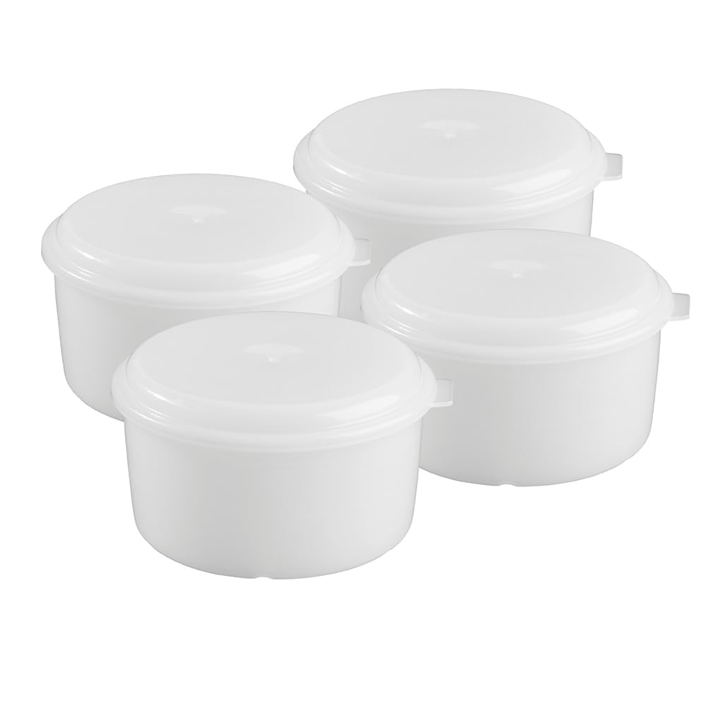 4er Set Eisbehälter mit Deckel kompatibel mit/Ersatzteil für Gastroback 91552 passend für: 42905 Eis