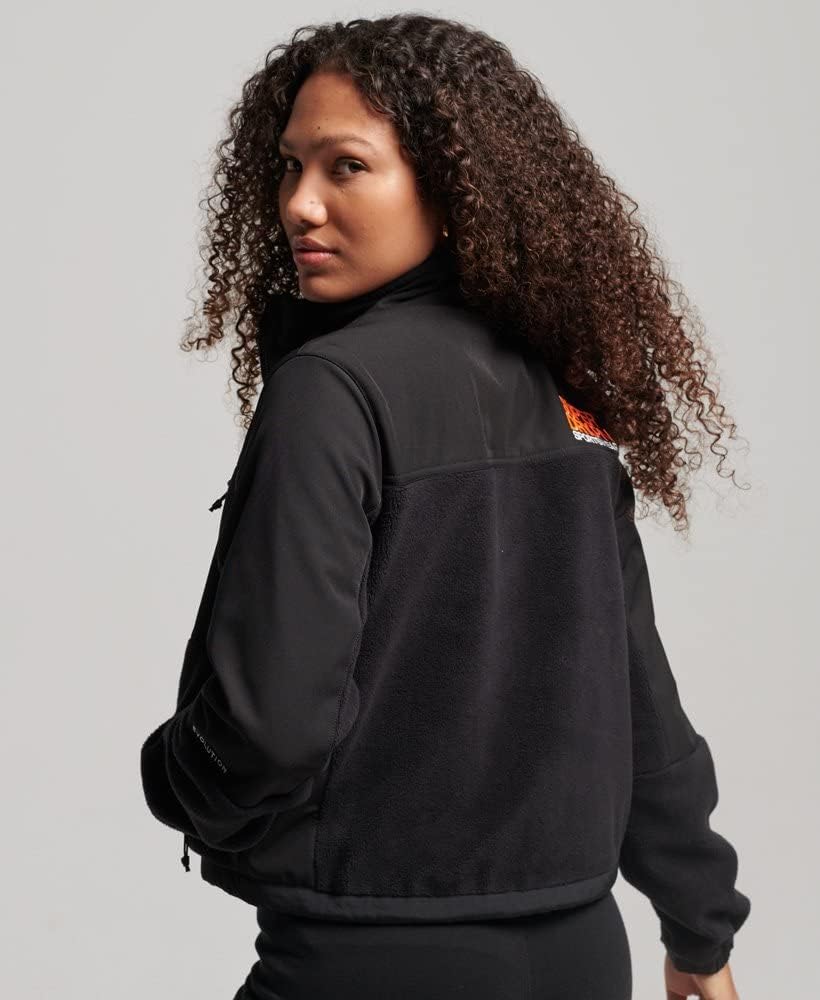 Superdry Damen Code Hybrid Trekker Jacket Baby Jacke, Schwarz