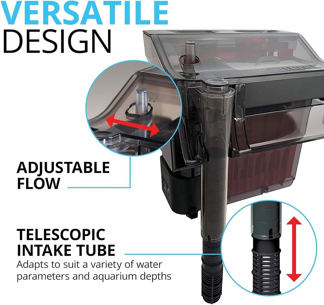 Fluval C3 Clip-On 5-Stufen Aquarienfilter, Aussenfilter, 75-190l