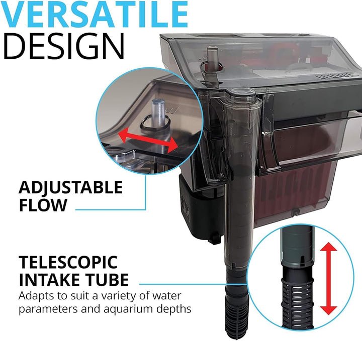 Fluval C3 Clip-On 5-Stufen Aquarienfilter, Aussenfilter, 75-190l