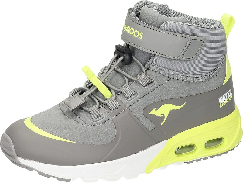 KangaROOS Unisex Kinder Kx-Hydro Sneaker 27 EU Ultimate Grey Limetta, 27 EU Ultimate Grey Limetta