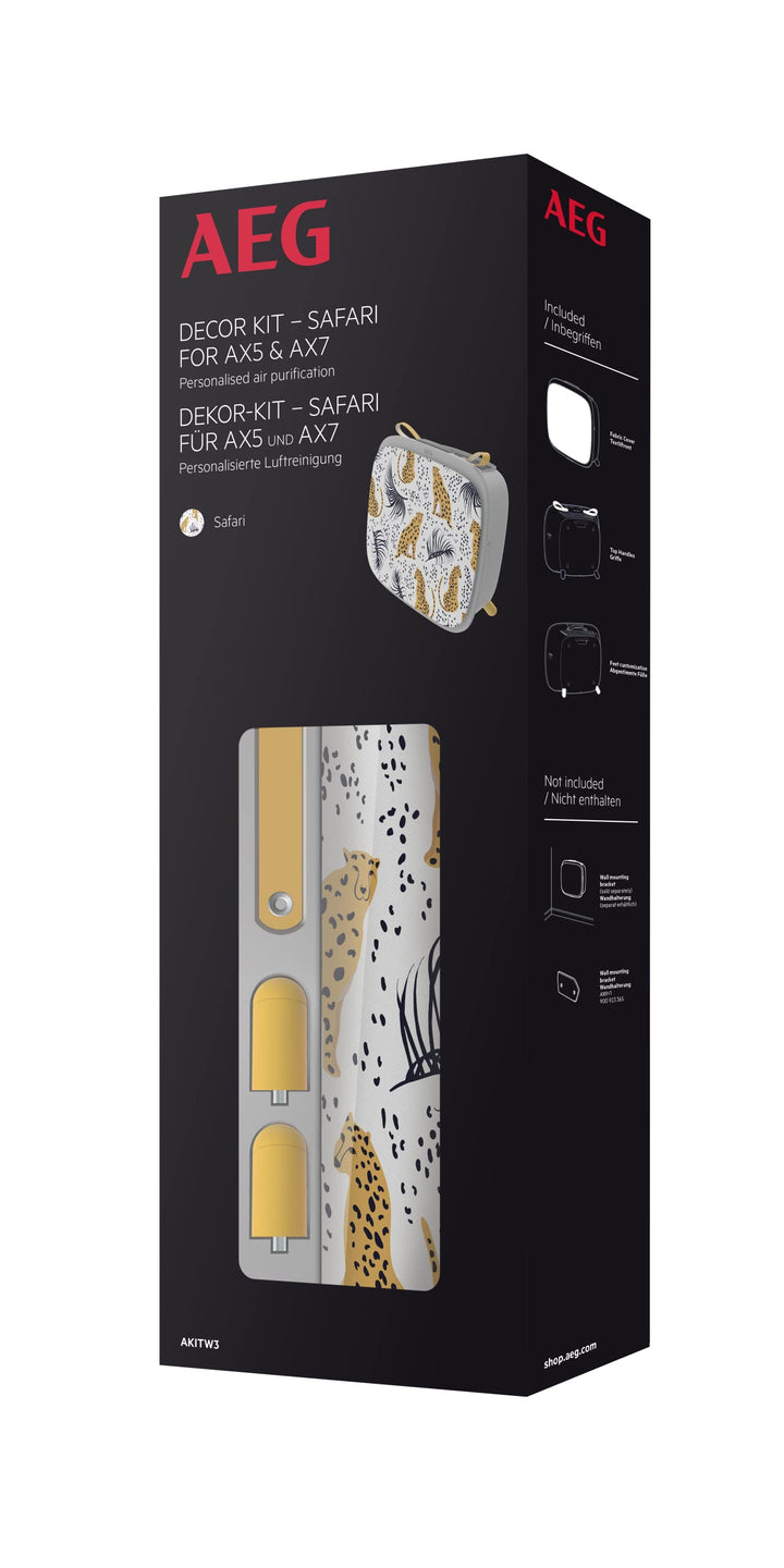 AEG AKITW3 Dekor Kit Safari (Passend für AX51 & AX71 Luftreiniger, Recycelte Premium-Textilfront, ve
