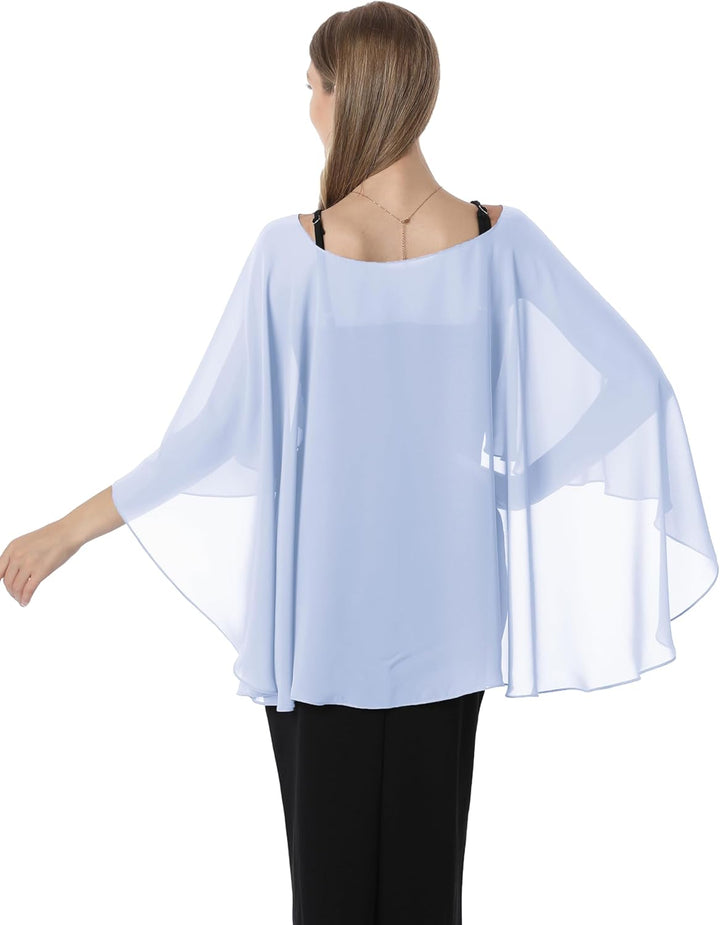 Hotshawl Damen Pashmina-Schal Einheitsgrösse Hell, blau, Einheitsgr&#xF6;&#xDF;e Hell, blau