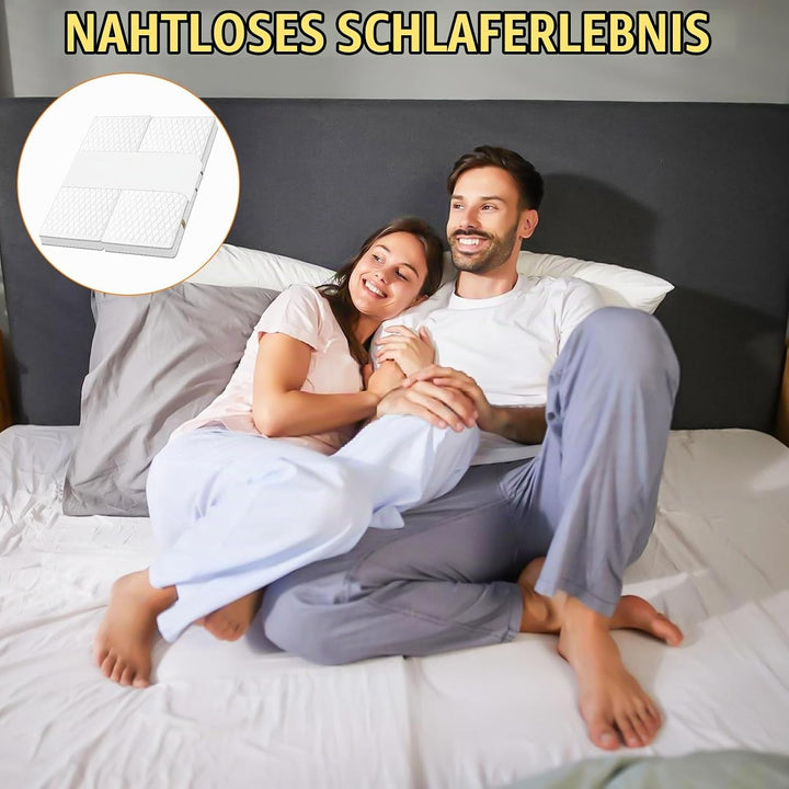 Liebesbrücke für Matratzen 230×50cm, Kein Verrutschen, Verstellbarer Verrutschen Matratzenkeil mit M
