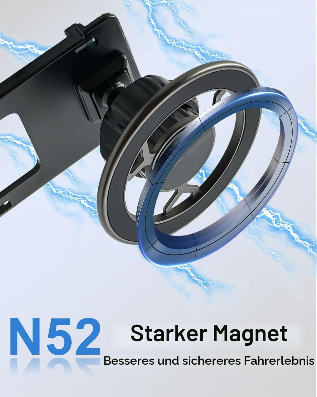 Magnet Handyhalterung Kompatibel mit VW Golf MK7 2014-2019 360 Grad Einstellbares Kompatibel mit Mag