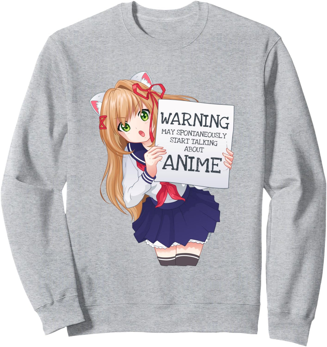 Kawaii Niedlich Spontan Sprechendes Anime Mädchen Otaku Sweatshirt