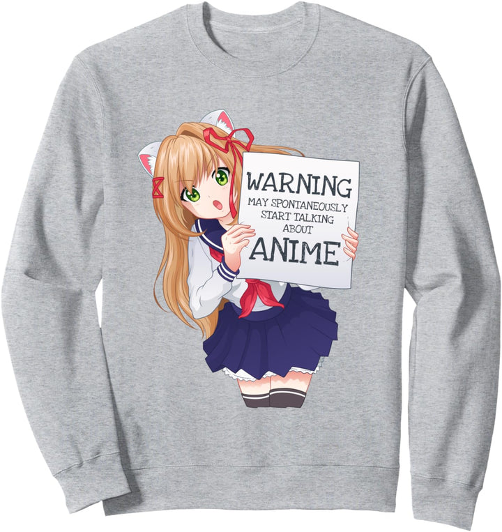 Kawaii Niedlich Spontan Sprechendes Anime Mädchen Otaku Sweatshirt