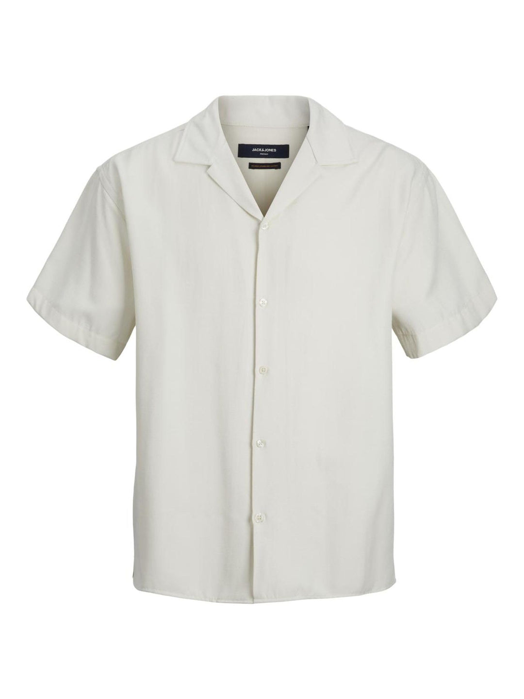 JACK & JONES Herren Jprblujude Camp Collar Shirt S/S Ln Hemd XL Pristine/Fit:relax Fit, XL Pristine/