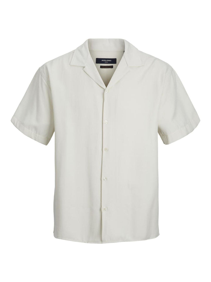 JACK & JONES Herren Jprblujude Camp Collar Shirt S/S Ln Hemd XL Pristine/Fit:relax Fit, XL Pristine/