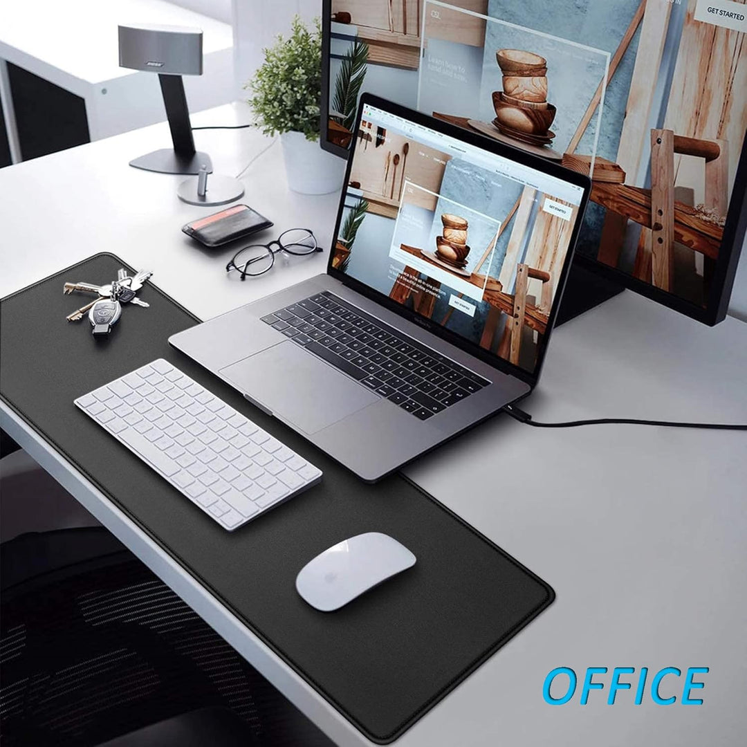 LL-COEUR XXL Schwarz Mauspad Gaming Mouse Mat Laptops Schreibtischunterlage Desk Pad (800 x 300 x 3