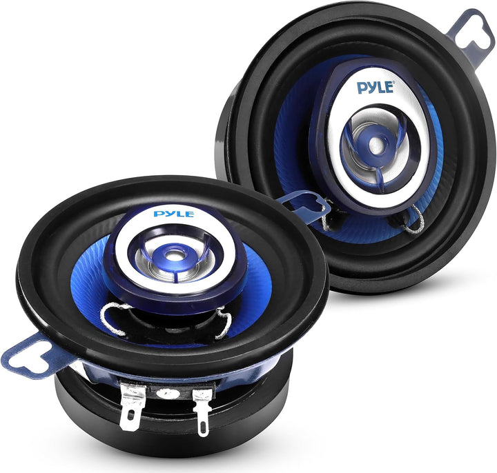 Pyle Auto Lautsprecher 3.5 Zoll 2 Wege Set 120W - Einbaulautsprecher Auto Kfz Lautsprecher kompakt m