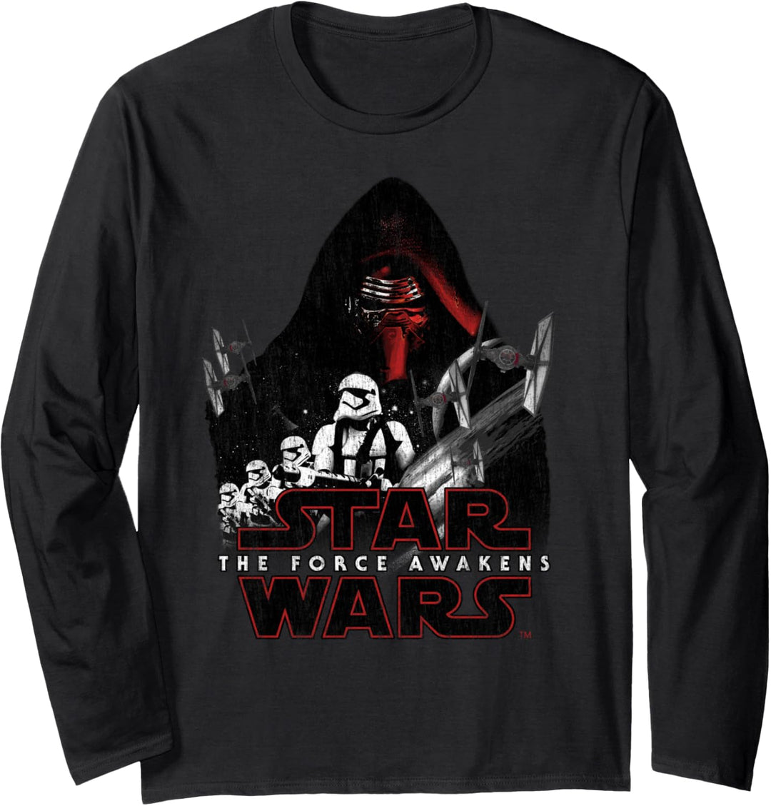 Star Wars The Force Awakens Kylo Ren First Order Langarmshirt