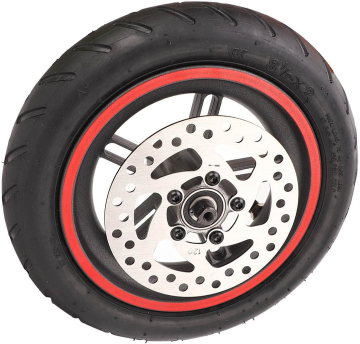 Elektroroller Hinterrad Reifen mit 120mm Scheibenbremse für Xiaomi PRO/PRO 2/M3, Rutschfest E-Scoote