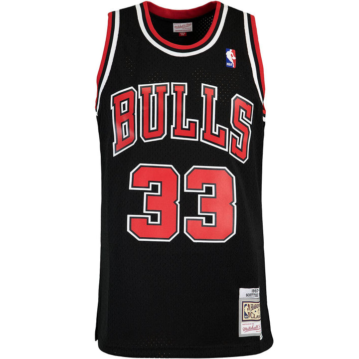 Mitchell & Ness Swingman Scottie Pippen Chicago Bulls 97/98 Trikot M Schwarz, M Schwarz