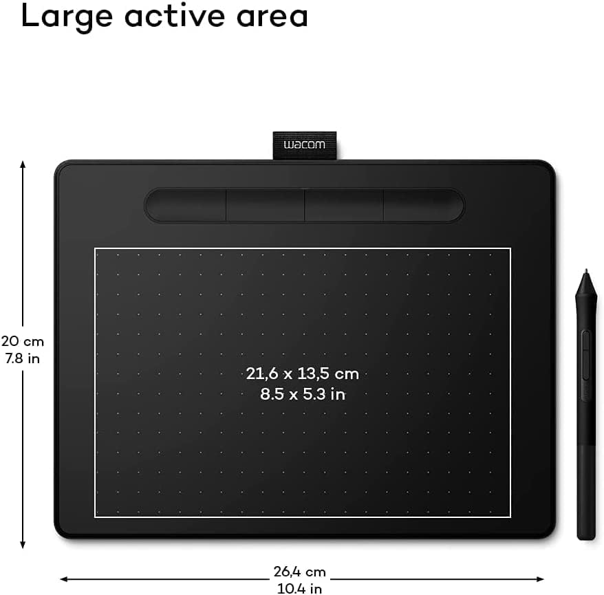Wacom INTUOS Basis MEDIUM EXC LDLCIntuos Bas Medium ohne LDLC CTL-6100K-B Schwarz