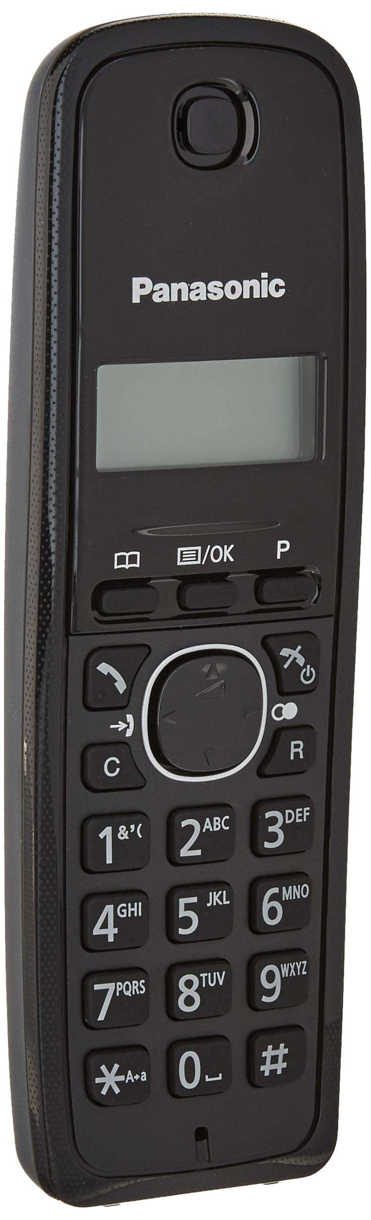 Panasonic KX-TG1611 Schnurlostelefon (DECT, Desktop, Schwarz, LCD, AAA, digital)