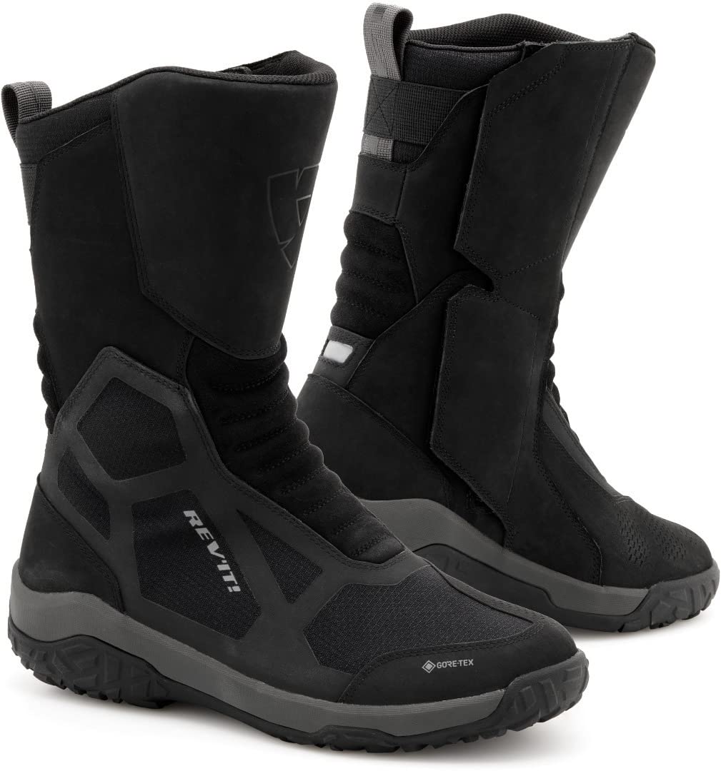 Revit Everest GTX Motorrad Stiefel (Black,43) 43 EU Schwarz, 43 EU Schwarz