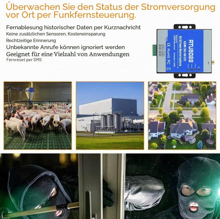 Leapiture GSM-Alarmsystem RTU5028 GSM-Spannungsstatusüberwachung für Stromausfall/Wiederherstellungs