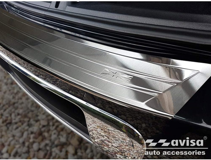 Avisa Edelstahl Heckstossstangenschutz kompatibel mit Mini Countryman R60 2010-2014 'British Flag'