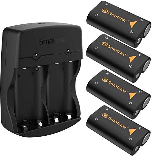 Smatree 4 Wiederaufladbar Batterie Pack mit Ladegerät zum Xbox Serie,2600mAh Kapazität, 10 cm Länge