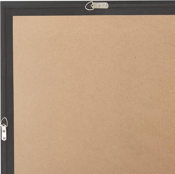 [en.casa] Wandspiegel Colobraro Fensterspiegel rechteckig 90 x 60 cm Spiegel schwarzer Rahmen vertik