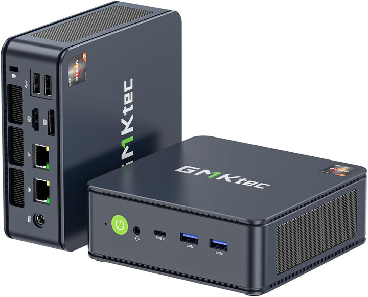 GMKtec Mini-PC 5825U, M5 Plus Dual LAN 2.5G Desktop-Computer 11 Pro, AMD Ryzen 7 5825U (8 Kerne/16 T