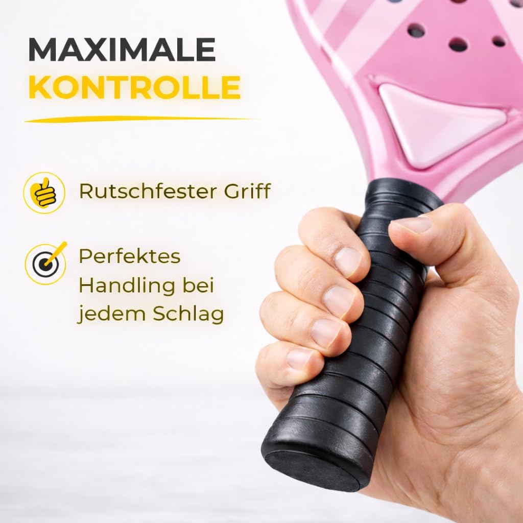 Padel Schläger Set mit Meshtasche – Für Erwachsene Profi Racket | Hochwertige Padelschläger für Anfä