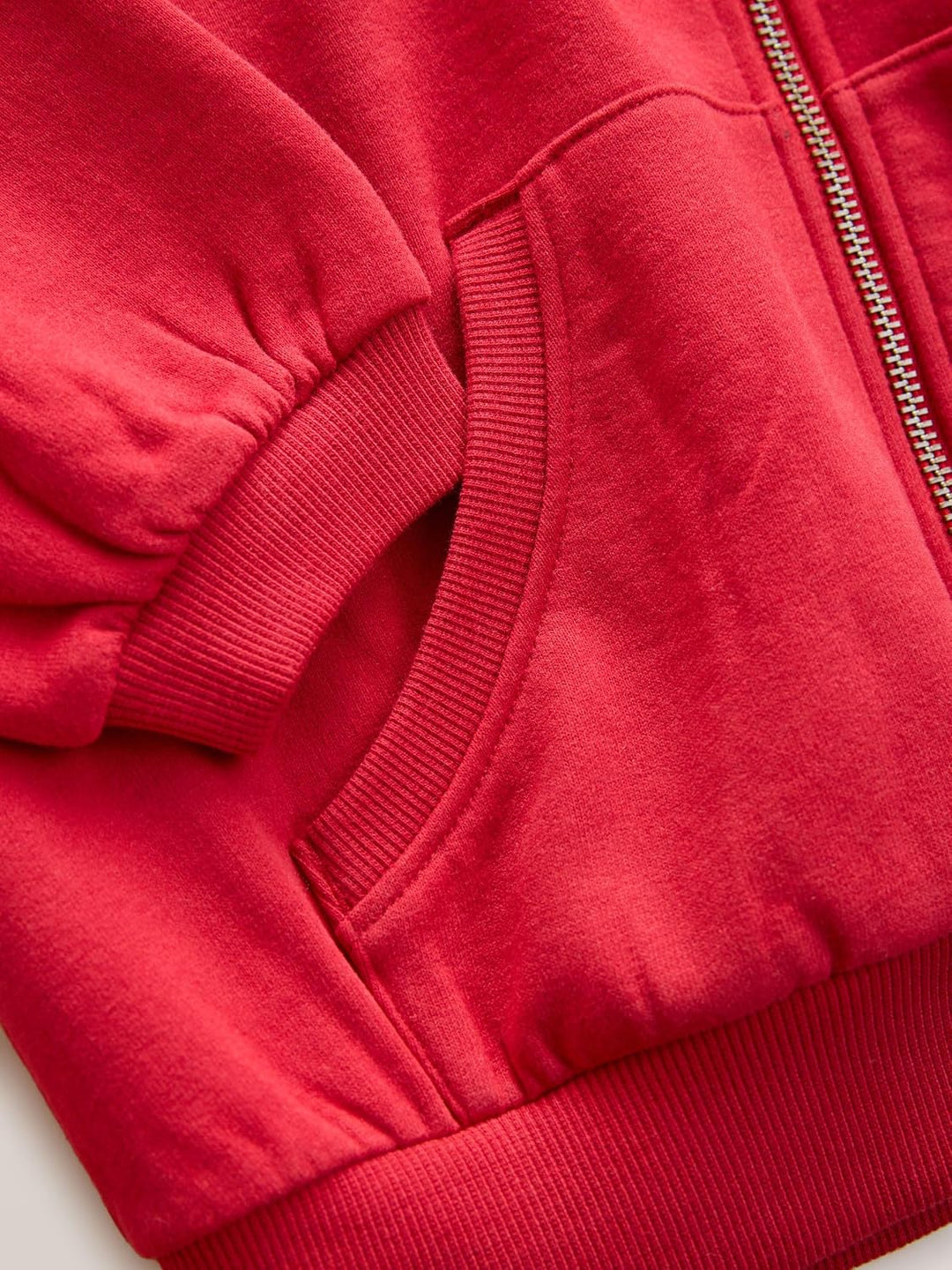 Next Mädchen Sportliche Kapuzenjacke mit hohem Baumwollanteil 116 Rot, 116 Rot