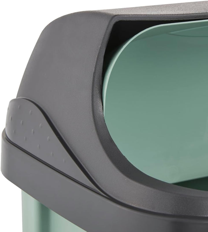 keeeper Abfallbehälter mit Rolldeckel, 25 l, 34 x 26 x 54 cm, Rasmus, Grün (Nordic Green) Nordic Gre