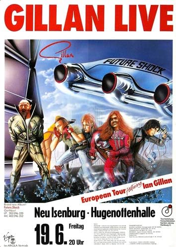 Ian Gillan - Future Shock, Neu-Isenburg 1981 » Konzertplakat/Premium Poster | Live Konzert Veranstal