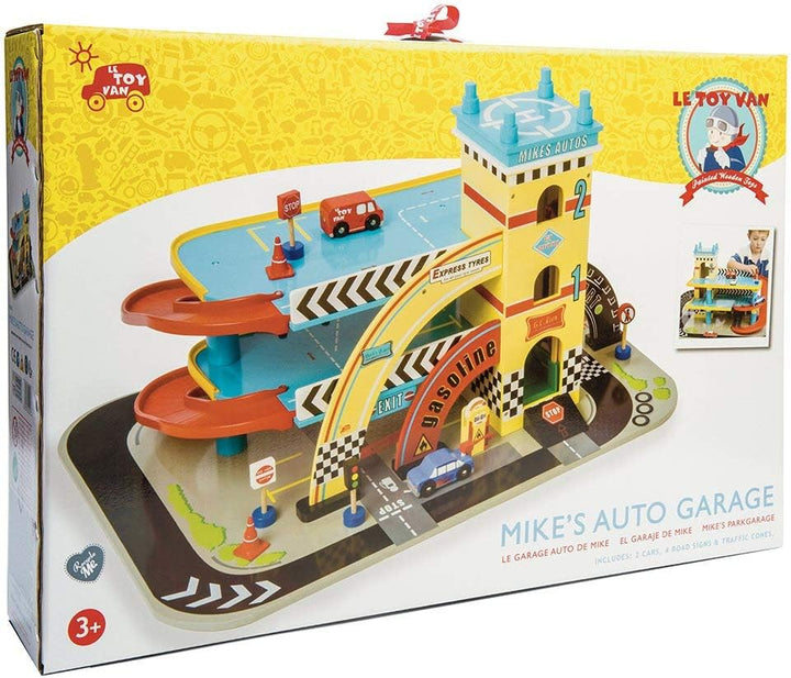 Mikes Auto Parkhaus aus Holz