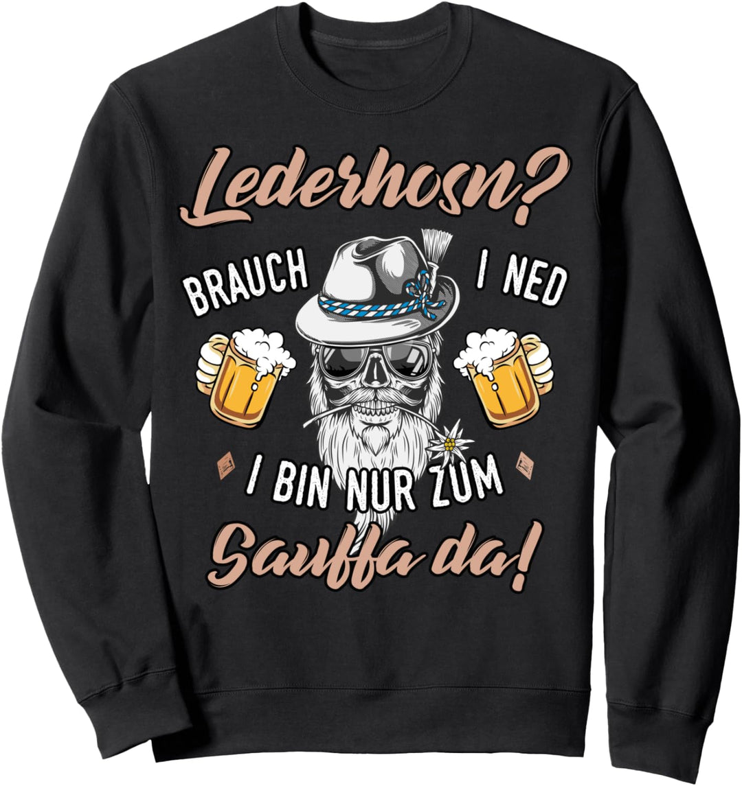 Trachtenshirt Trachten Shirt Herren Passend für Oktoberfest Sweatshirt